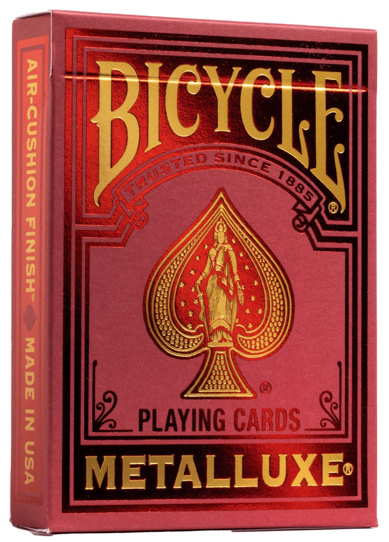 Bicycle Deck Metalluxe Red