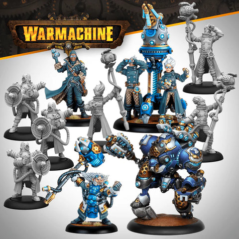 Warmachine MKIV Cygnar Storm Forge Command Cadre