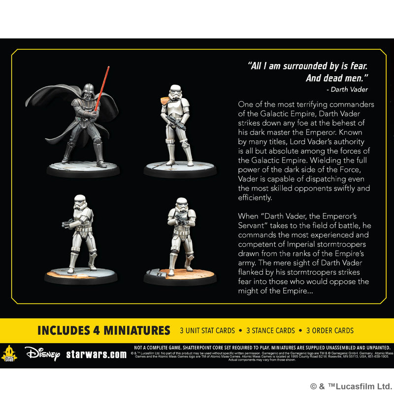 Shatterpoint: 'Fear and Dead Men' Darth Vader Squad Pack