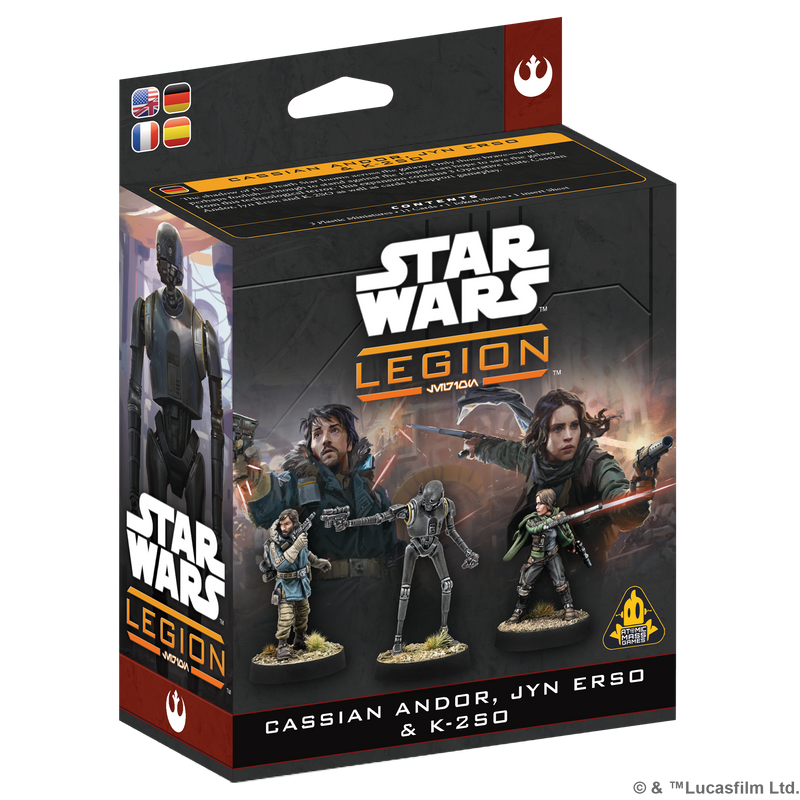 Star Wars: Legion - Cassian Andor, Jyn Erso & K-2SO
