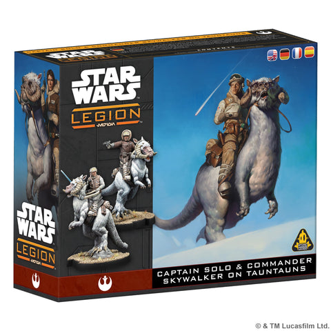 Star Wars Legion - Captain Solo & Commander Skywalker on Tauntauns