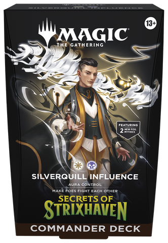 MTG: Secrets Of Strixhaven Silverquill Influence Commander Deck