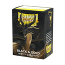 Dragon Shield Matte Dual Sleeves - Black & Gold 100ct