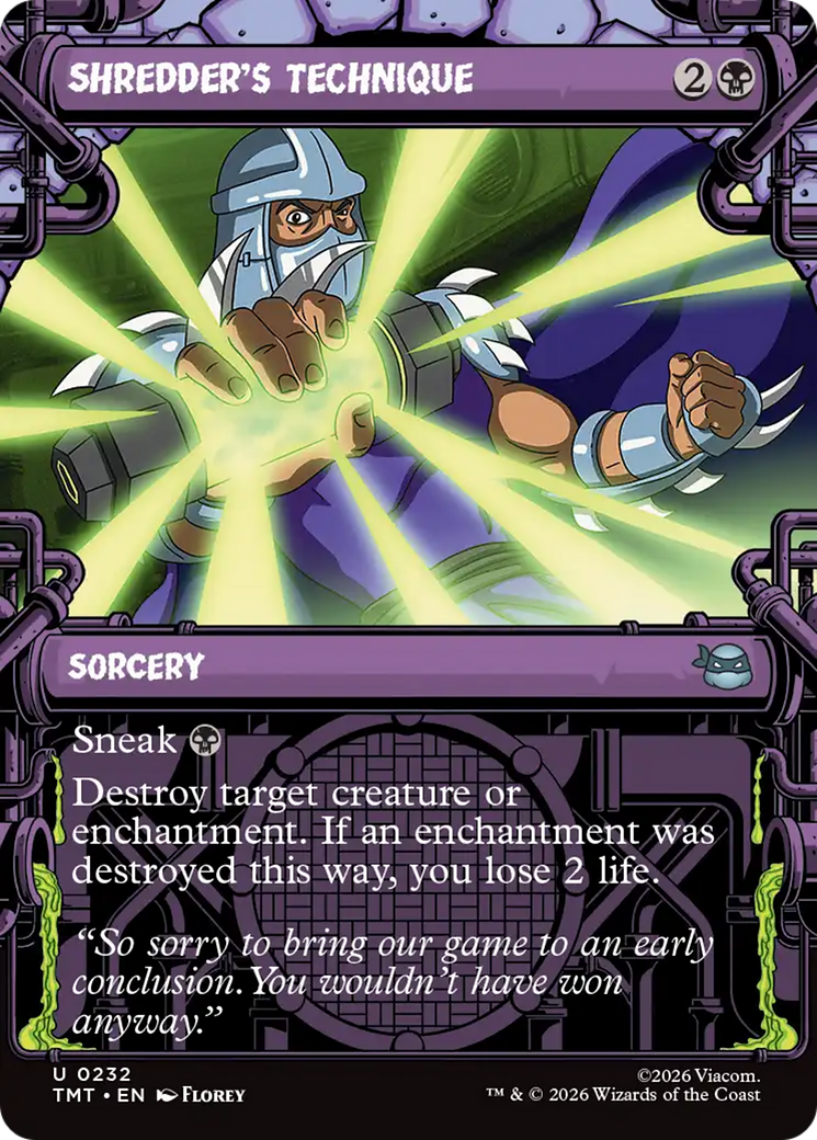 Shredder's Technique (Showcase) [Teenage Mutant Ninja Turtles]