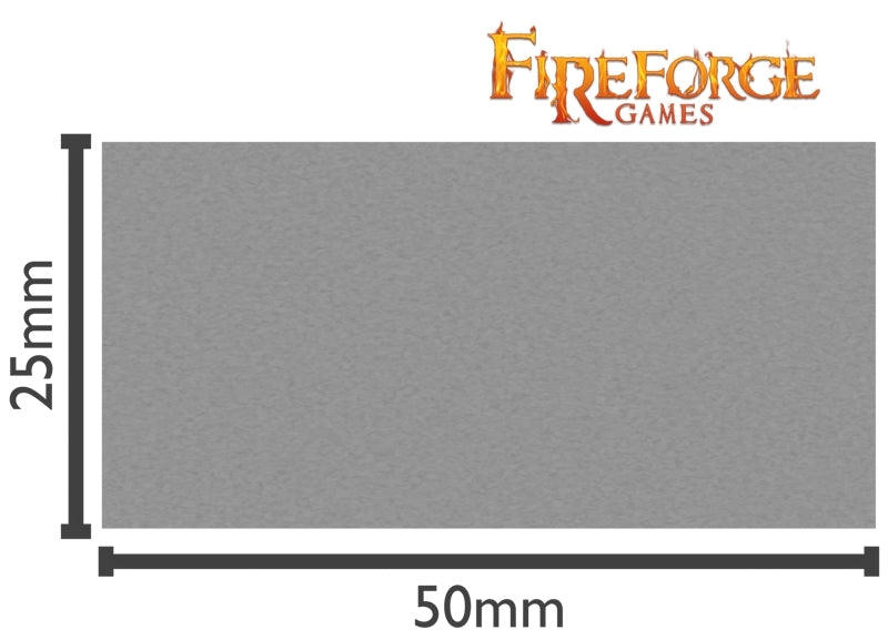 Fire Forge Games Plastic 25x50mm Rectangle Bases - 24 pcs