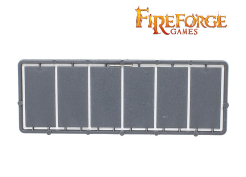 Fire Forge Games Plastic 25x50mm Rectangle Bases - 24 pcs