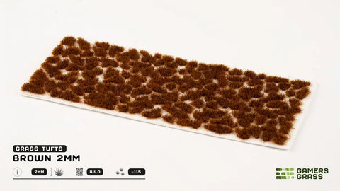 Gamers Grass: Brown 2mm Tuft
