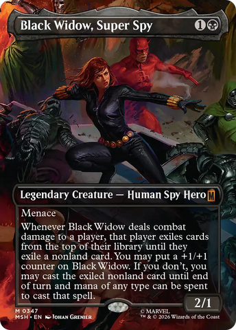 Black Widow, Super Spy (Borderless) (0347) [Marvel Super Heroes]