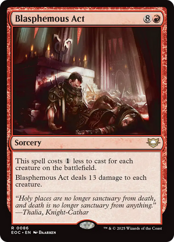 Blasphemous Act [Edge of Eternities Commander]