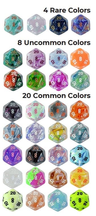 Chessex Hidden Wonders Mystery Polyhedral Dice Set