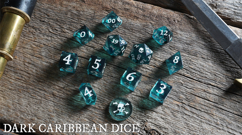 Pirate Borg Dark Caribbean Dice Set