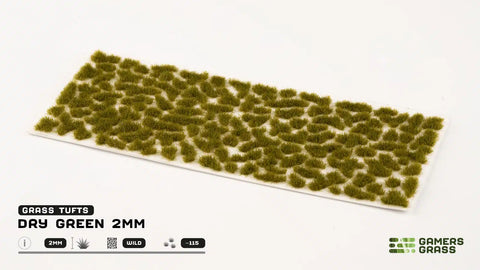 Gamers Grass: Dry Green 2mm Tuft