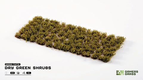 Gamers Grass: Dry Green Shrubs Tuft 6mm