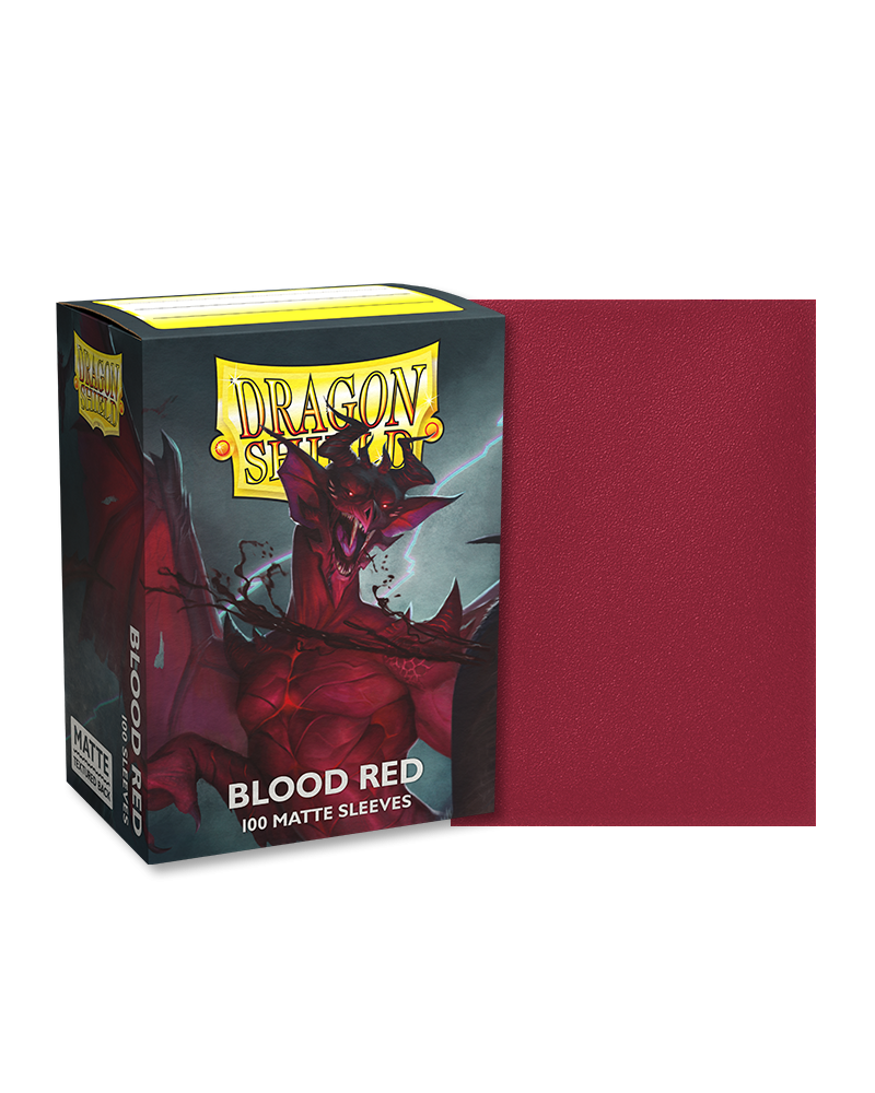 Dragon Shield Matte Sleeve - Blood Red 100ct