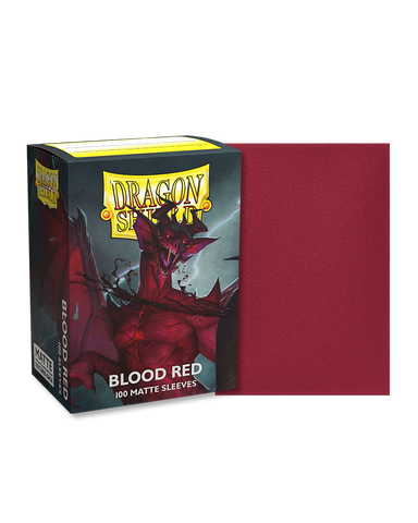 Dragon Shield Matte Sleeve - Blood Red 100ct