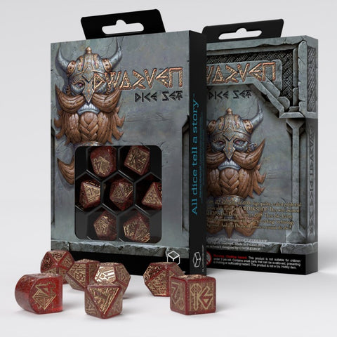 Dwarven RPG Dice Set - Jewels