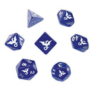Black Oak Workshop Indigore Glitter Dragon Polyhedral Dice Set