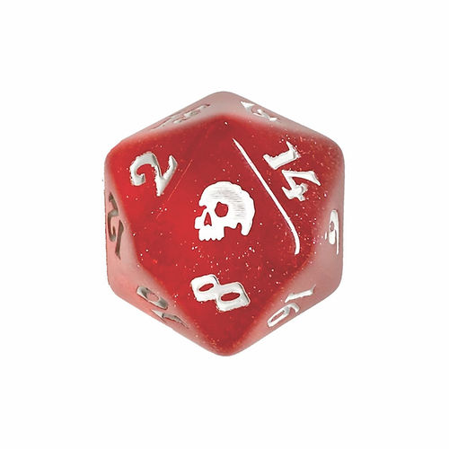 Black Oak Workshop Single Black Death d20 Sparklefury