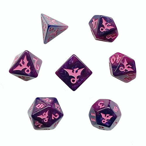 Black Oak Workshop Faerie Dragon Polyhedral Dice Set