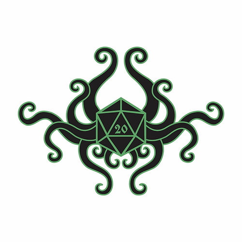 Black Oak Workshop Pins - Tentacle D20