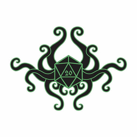 Black Oak Workshop Pins - Tentacle D20
