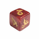 Black Oak Workshop Single Dragon d6 Imperial Red Gold