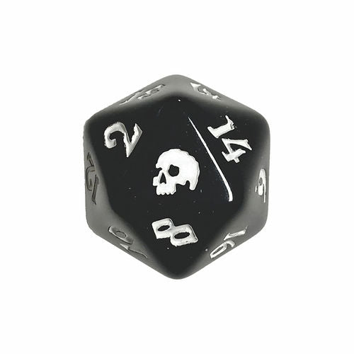 Black Oak Workshop Single Black Death d20 Black