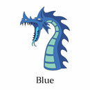 Black Oak Workshop Pins - Dragon (Blue)
