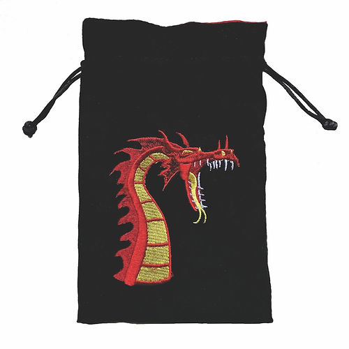 Black Oak Workshop Dice Bag - Red Dragon