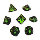 Black Oak Workshop Tentacles Polyhedral Dice Set: Ichor and Slime