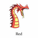 Black Oak Workshop Pins - Dragon (Red)