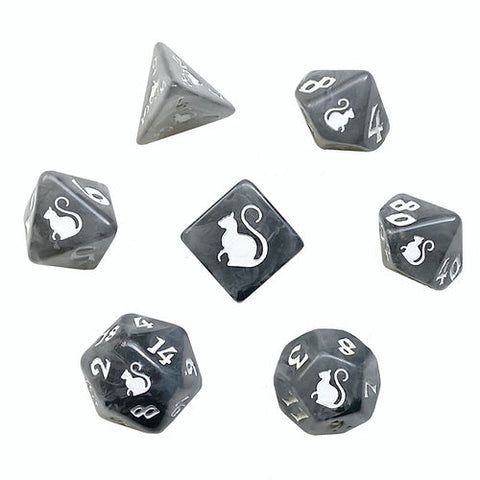 Black Oak Workshop Tom Kitty-Clacks Polyhedral Dice Set
