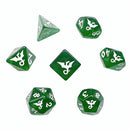 Black Oak Workshop Dragon Polyhedral Dice Set: Verdius (Glitter)