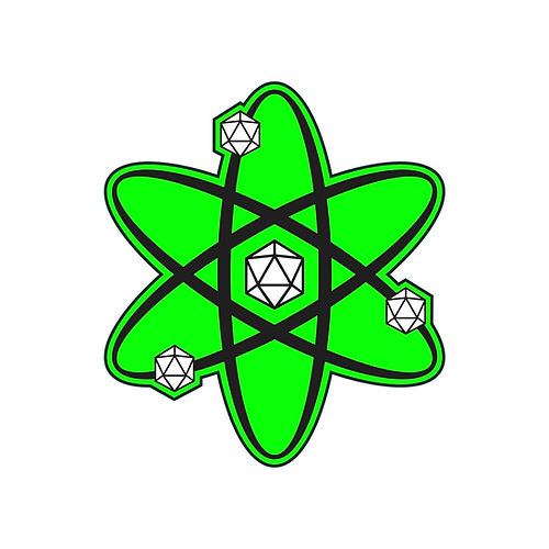 Black Oak Workshop Pins - Atomic D20