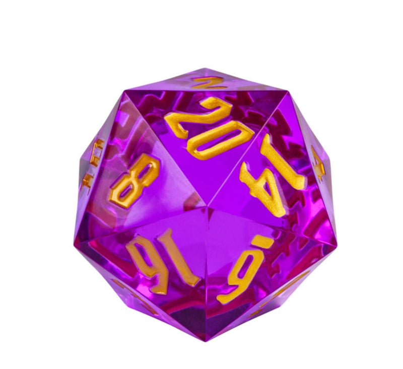 Jumbo 55mm D20 - Purple & Gold