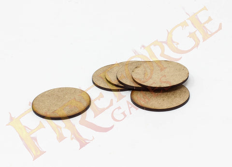 Fire Forge Games MDF 40 Round Bases - 6 pcs