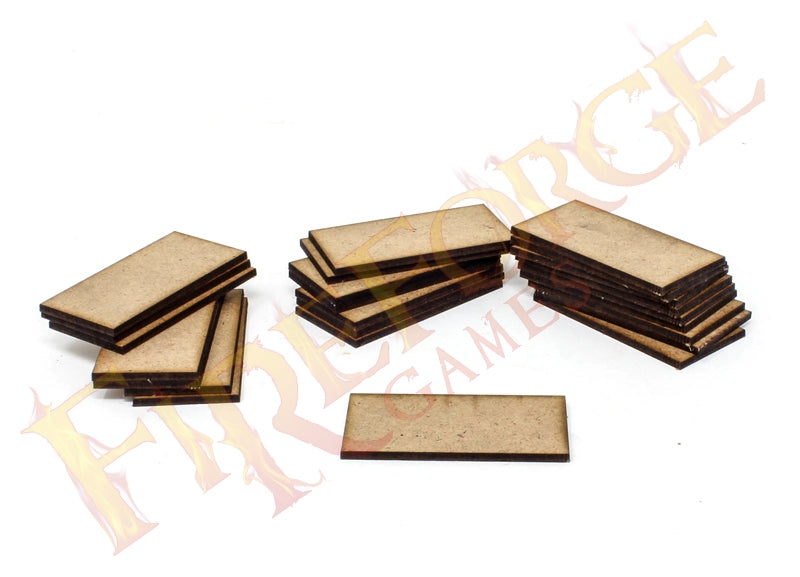 Fire Forge Games MDF 25x55mm Rectangle Bases - 20 pcs