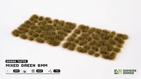 Gamers Grass: Mixed Green Wild 6mm Tuft