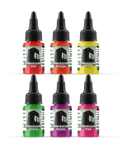 Pro Acryl Fluorescents Paint Set