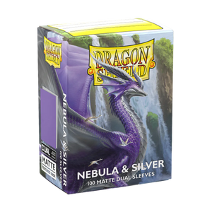 Dragon Shield Matte Dual Sleeve - Nebula & Silver 100ct