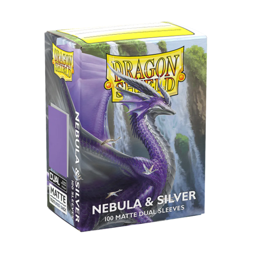 Dragon Shield Matte Dual Sleeve - Nebula & Silver 100ct