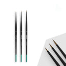 Vallejo Pro Modeler Natural Hair Round Brush Set Size 4/0 3/0 2/0
