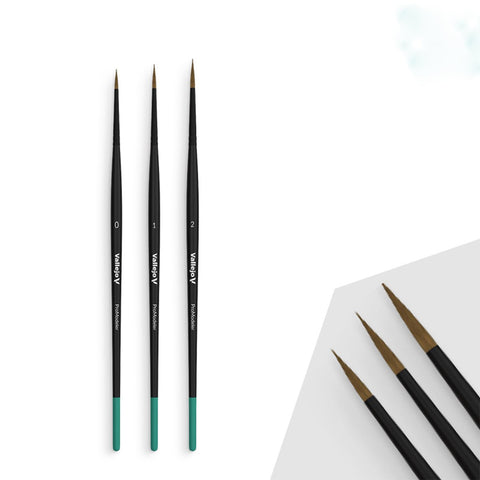 Vallejo Pro Design Natural Hair Set 0 - 1 - 2