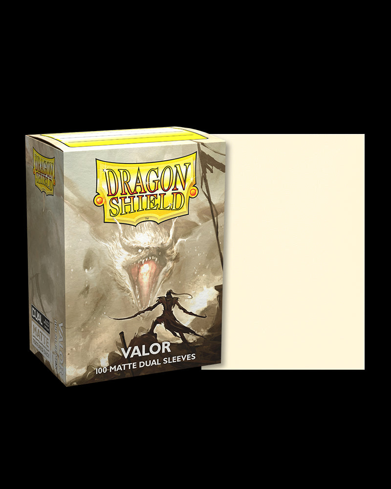 DRAGON SHIELD SLEEVES: DUAL MATTE: VALOR (BOX OF 100) – Gopher Games