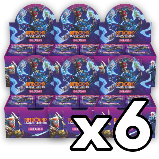 Riftbound: Unleashed CASE OF SIX Booster Boxes [Sealed Box]