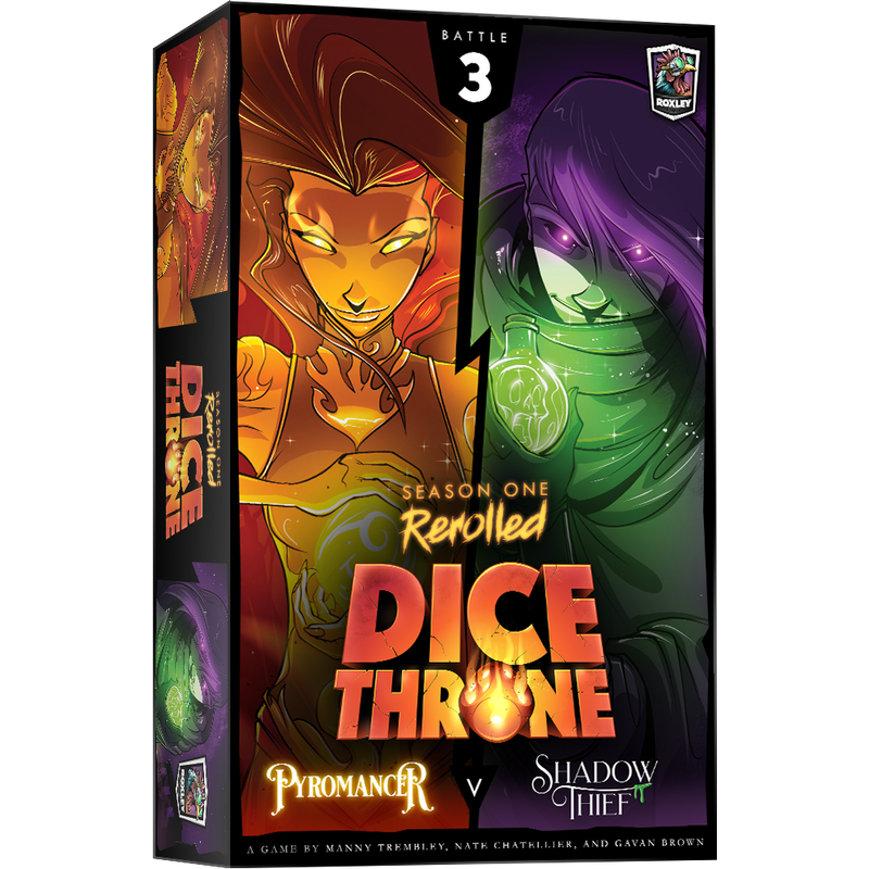 Dice Throne Season 1 Pyromancer Vs. Shadow Thief