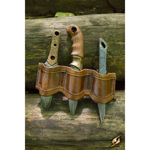 Rogue Knife Set Holder Epic Brown