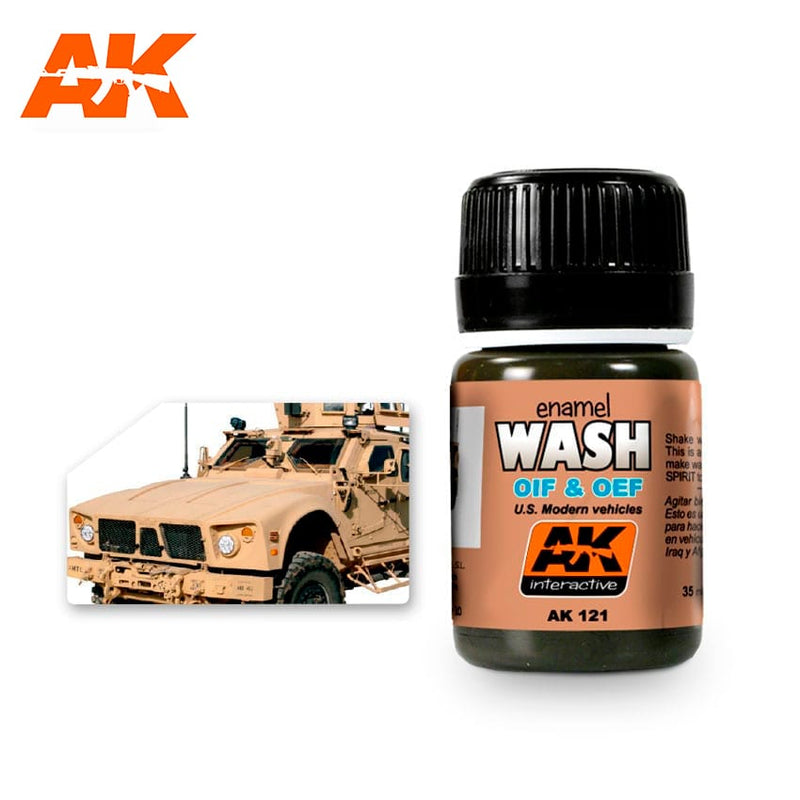 AK Interactive Wash For OIF & OEF - US Vehicles