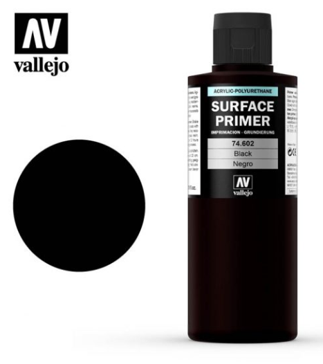 Black Vallejo Surface Primer 200mL