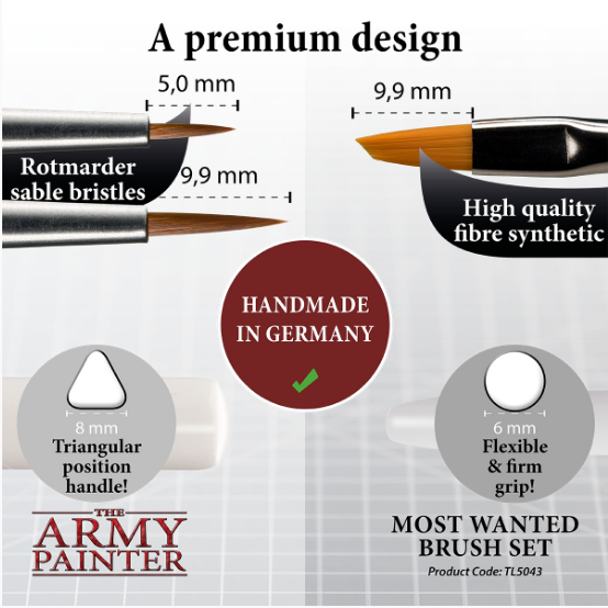 Army Painter Most Wanted Brush Set